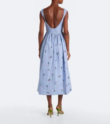 Markarian Nara sequined gingham cotton midi dress | Thumbnail 3 Markarian Nara sequined gingham cotton midi dress | Thumbnail 3