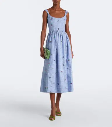 Markarian Nara sequined gingham cotton midi dress | Thumbnail 4 Markarian Nara sequined gingham cotton midi dress | Thumbnail 4