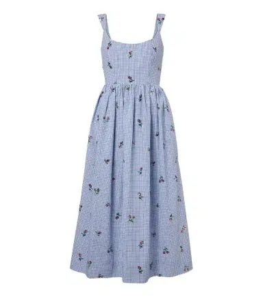Markarian Nara sequined gingham cotton midi dress | Thumbnail 1 Markarian Nara sequined gingham cotton midi dress | Thumbnail 1