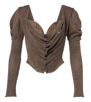 Vivienne Westwood Bea lamé cardigan | Thumbnail 1 Vivienne Westwood Bea lamé cardigan | Thumbnail 1