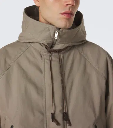 Bottega Veneta Leather-trimmed cotton canvas jacket | Thumbnail 7 Bottega Veneta Leather-trimmed cotton canvas jacket | Thumbnail 7