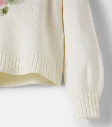 Monnalisa Floral sweater | Thumbnail 3 Monnalisa Floral sweater | Thumbnail 3