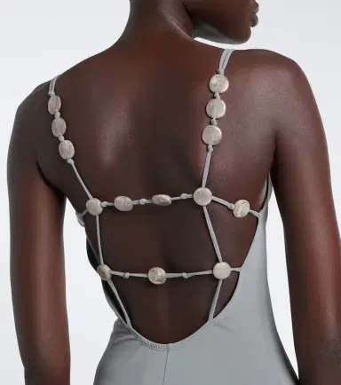 Eres Sculpturale embellished jersey maxi dress | Thumbnail 6 Eres Sculpturale embellished jersey maxi dress | Thumbnail 6