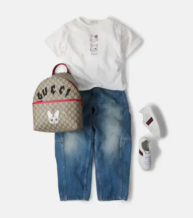 Gucci Kids Printed cotton jersey T-shirt | Thumbnail 4 Gucci Kids Printed cotton jersey T-shirt | Thumbnail 4
