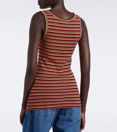 Dolce & Gabbana Knitted striped cotton tank top | Thumbnail 5 Dolce & Gabbana Knitted striped cotton tank top | Thumbnail 5