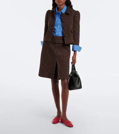 SHUSHU/TONG Wool-blend cropped jacket | Thumbnail 5 SHUSHU/TONG Wool-blend cropped jacket | Thumbnail 5