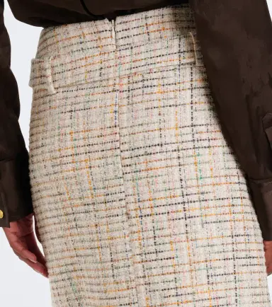 SHUSHU/TONG Belted checked cotton-blend miniskirt | Thumbnail 2 SHUSHU/TONG Belted checked cotton-blend miniskirt | Thumbnail 2