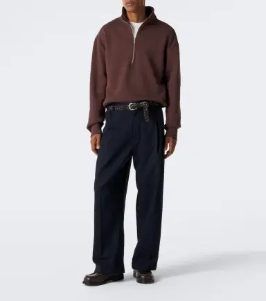 Studio Nicholson Shire pleated cotton wide-leg pants | Thumbnail 3 Studio Nicholson Shire pleated cotton wide-leg pants | Thumbnail 3