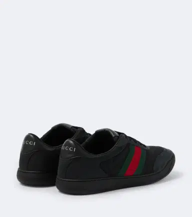 Gucci Screener leather-trimmed sneakers | Thumbnail 3 Gucci Screener leather-trimmed sneakers | Thumbnail 3