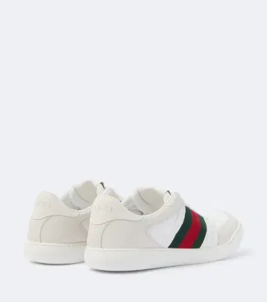 Gucci Screener leather-trimmed sneakers | Thumbnail 3 Gucci Screener leather-trimmed sneakers | Thumbnail 3