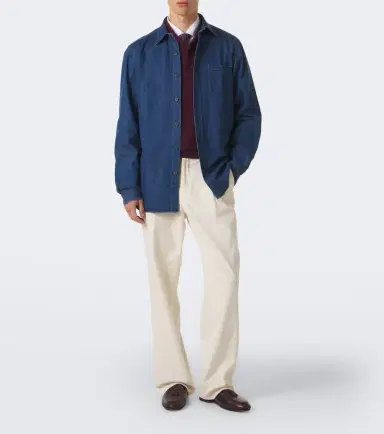 Rubinacci Denim shirt | Thumbnail 2 Rubinacci Denim shirt | Thumbnail 2