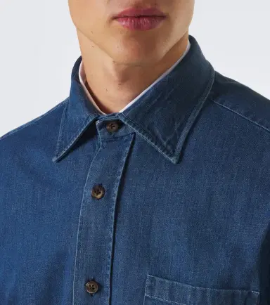 Rubinacci Denim shirt | Thumbnail 5 Rubinacci Denim shirt | Thumbnail 5