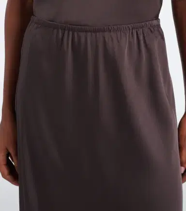 Vince Lace-trimmed satin midi skirt | Thumbnail 3 Vince Lace-trimmed satin midi skirt | Thumbnail 3