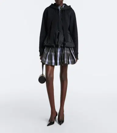 Patou Peplum cotton zip-up hoodie | Thumbnail 3 Patou Peplum cotton zip-up hoodie | Thumbnail 3