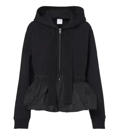 Patou Peplum cotton zip-up hoodie | Thumbnail 1 Patou Peplum cotton zip-up hoodie | Thumbnail 1
