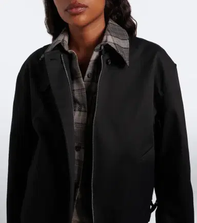 Acne Studios Layered cotton twill jacket | Thumbnail 4 Acne Studios Layered cotton twill jacket | Thumbnail 4