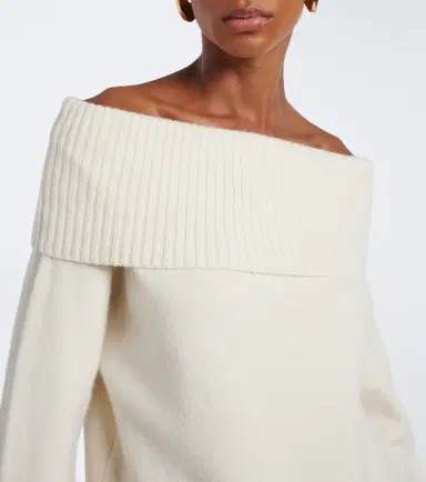 Loulou de Saison Sibyl off-shoulder cashmere-blend sweater | Thumbnail 5 Loulou de Saison Sibyl off-shoulder cashmere-blend sweater | Thumbnail 5
