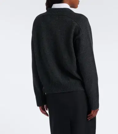 Loulou de Saison Aidar wool and cashmere cardigan | Thumbnail 4 Loulou de Saison Aidar wool and cashmere cardigan | Thumbnail 4