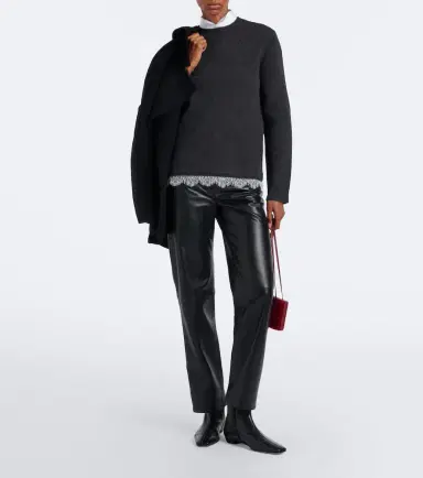 Loulou de Saison Arvo lace-trimmed cashmere sweater | Thumbnail 6 Loulou de Saison Arvo lace-trimmed cashmere sweater | Thumbnail 6