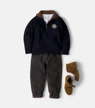 Bonpoint Marinus wool half-zip sweater | Thumbnail 3 Bonpoint Marinus wool half-zip sweater | Thumbnail 3