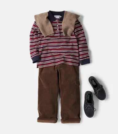 Bonpoint Mirko striped cotton polo shirt | Thumbnail 3 Bonpoint Mirko striped cotton polo shirt | Thumbnail 3