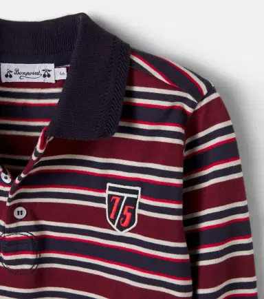 Bonpoint Mirko striped cotton polo shirt | Thumbnail 4 Bonpoint Mirko striped cotton polo shirt | Thumbnail 4