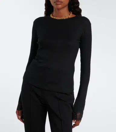 Dorothee Schumacher Pure Sleekness lace-trimmed cotton top | Thumbnail 3 Dorothee Schumacher Pure Sleekness lace-trimmed cotton top | Thumbnail 3