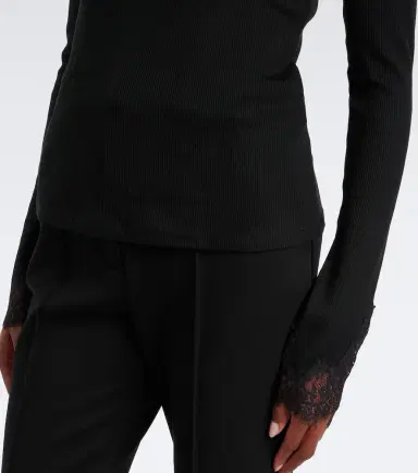 Dorothee Schumacher Pure Sleekness lace-trimmed cotton top | Thumbnail 5 Dorothee Schumacher Pure Sleekness lace-trimmed cotton top | Thumbnail 5