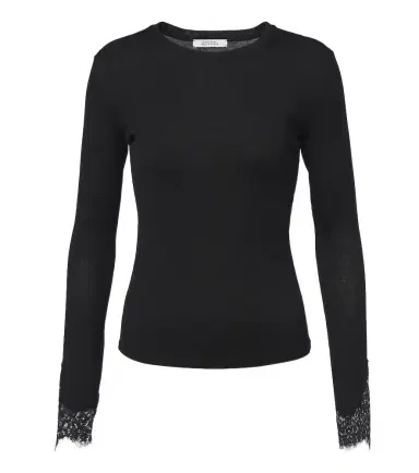 Dorothee Schumacher Pure Sleekness lace-trimmed cotton top | Thumbnail 1 Dorothee Schumacher Pure Sleekness lace-trimmed cotton top | Thumbnail 1