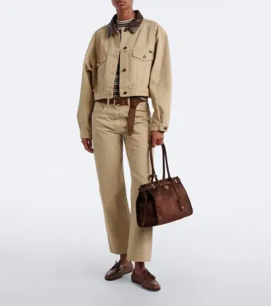 Prada Bonnie Large suede tote bag | Thumbnail 7 Prada Bonnie Large suede tote bag | Thumbnail 7