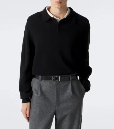 Lisa Yang Rufus cashmere polo sweater | Thumbnail 4 Lisa Yang Rufus cashmere polo sweater | Thumbnail 4