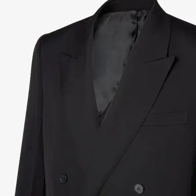 Fendi Tailored-style double-breasted jacket with a full-canvas | Thumbnail 4 Fendi Tailored-style double-breasted jacket with a full-canvas | Thumbnail 4