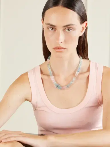 JIA JIA 14-karat Yellow Gold Aquamarine Beaded Necklace | Thumbnail 2 JIA JIA 14-karat Yellow Gold Aquamarine Beaded Necklace | Thumbnail 2