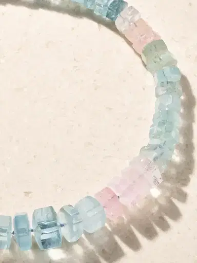 JIA JIA 14-karat Yellow Gold Aquamarine Beaded Necklace | Thumbnail 4 JIA JIA 14-karat Yellow Gold Aquamarine Beaded Necklace | Thumbnail 4