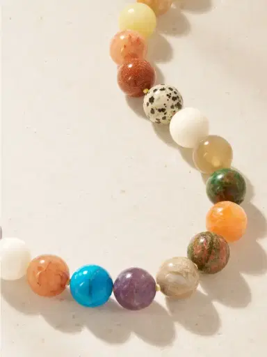 JIA JIA 14-karat Gold Multi-stone Beaded Necklace | Thumbnail 4 JIA JIA 14-karat Gold Multi-stone Beaded Necklace | Thumbnail 4