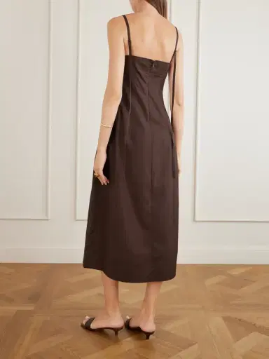 Co Bustier Cut tton-poplin Midi Dress | Thumbnail 3 Co Bustier Cut tton-poplin Midi Dress | Thumbnail 3