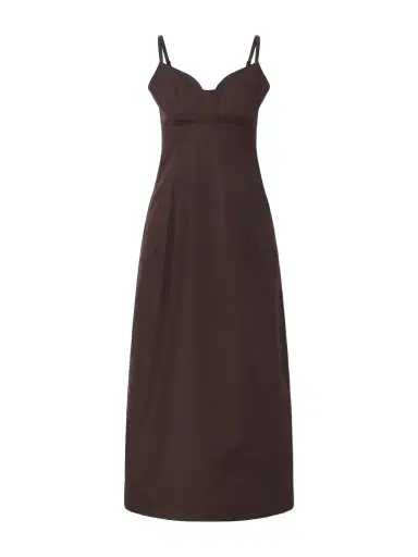 Co Bustier Cut tton-poplin Midi Dress | Thumbnail 1 Co Bustier Cut tton-poplin Midi Dress | Thumbnail 1