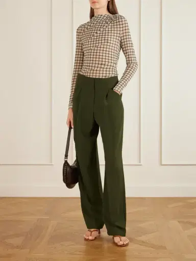 Veronica Beard Kenneth Stretch-crepe Wide-leg Pants | Thumbnail 2 Veronica Beard Kenneth Stretch-crepe Wide-leg Pants | Thumbnail 2