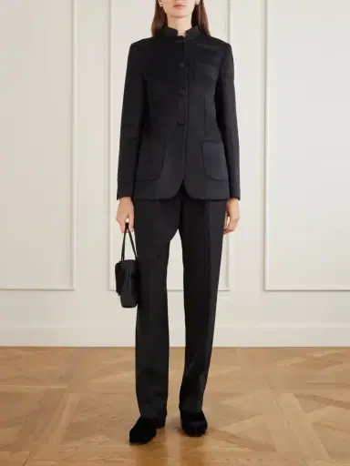 LIBEROWE Alexander Brushed Wool And Cashmere-blend Blazer | Thumbnail 2 LIBEROWE Alexander Brushed Wool And Cashmere-blend Blazer | Thumbnail 2