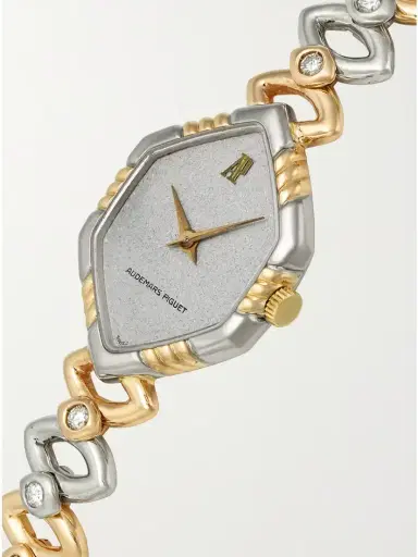 Stephanie Windsor + Audemars Piguet Vintage 1980s Hand-wound 18-karat Yellow, Rose, And White Gold Diamond Watch (6.25'' Wrist) | Thumbnail 3 Stephanie Windsor + Audemars Piguet Vintage 1980s Hand-wound 18-karat Yellow, Rose, And White Gold Diamond Watch (6.25'' Wrist) | Thumbnail 3
