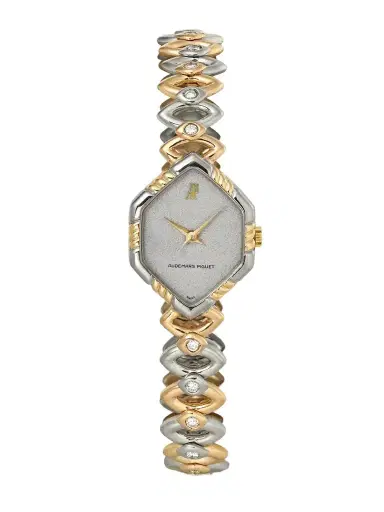 Stephanie Windsor + Audemars Piguet Vintage 1980s Hand-wound 18-karat Yellow, Rose, And White Gold Diamond Watch (6.25'' Wrist) | Thumbnail 1 Stephanie Windsor + Audemars Piguet Vintage 1980s Hand-wound 18-karat Yellow, Rose, And White Gold Diamond Watch (6.25'' Wrist) | Thumbnail 1