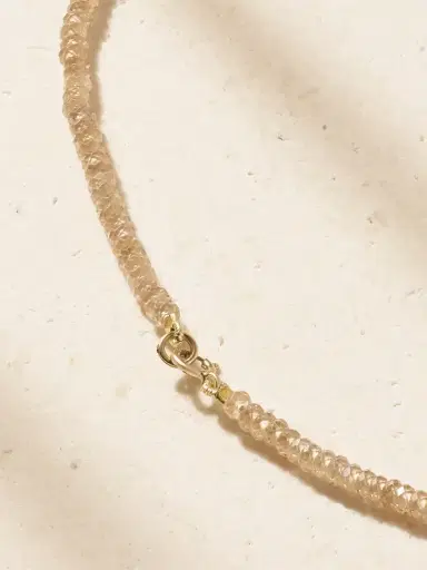 JIA JIA Raindrop 14-karat Gold Smoky Quartz And Zircon Necklace | Thumbnail 3 JIA JIA Raindrop 14-karat Gold Smoky Quartz And Zircon Necklace | Thumbnail 3