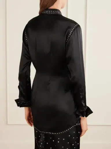 Wales Bonner Mystic Studded Satin Shirt | Thumbnail 3 Wales Bonner Mystic Studded Satin Shirt | Thumbnail 3