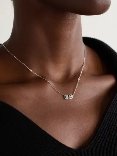 Messika My Twin 18-karat White Gold Diamond Necklace | Thumbnail 2 Messika My Twin 18-karat White Gold Diamond Necklace | Thumbnail 2