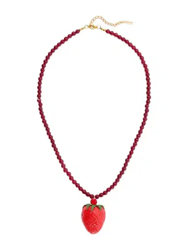 Jennifer Behr Fragola Beads, Resin And Gold-tone Necklace | Thumbnail 1 Jennifer Behr Fragola Beads, Resin And Gold-tone Necklace | Thumbnail 1