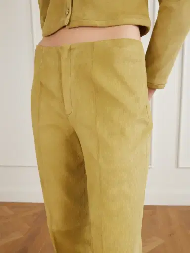 STOULS Georgette Straight-leg Suede Pants | Thumbnail 4 STOULS Georgette Straight-leg Suede Pants | Thumbnail 4