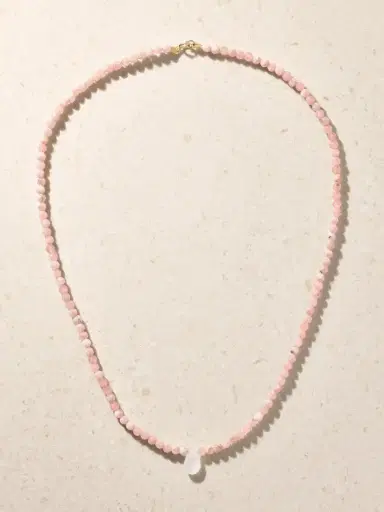 JIA JIA Raindrop 14-karat Gold, Rhodochrosite And Moonstone Necklace | Thumbnail 4 JIA JIA Raindrop 14-karat Gold, Rhodochrosite And Moonstone Necklace | Thumbnail 4
