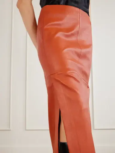 STOULS Winona Leather Midi Skirt | Thumbnail 5 STOULS Winona Leather Midi Skirt | Thumbnail 5