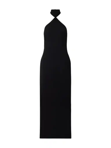 Ilkyaz Ozel Kailash Crepe Halterneck Gown | Thumbnail 1 Ilkyaz Ozel Kailash Crepe Halterneck Gown | Thumbnail 1