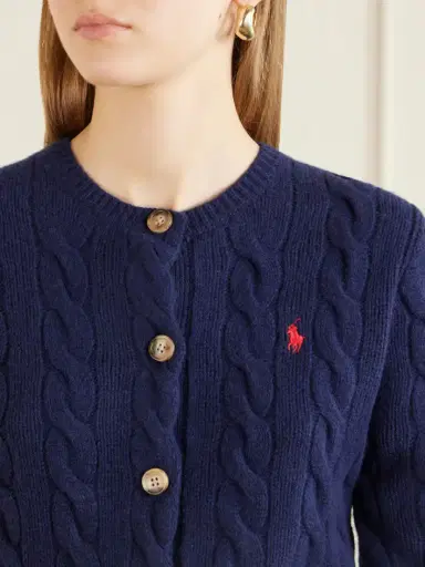 Polo Ralph Lauren Logo-embroidered Wool And Cashmere-blend Cardigan | Thumbnail 5 Polo Ralph Lauren Logo-embroidered Wool And Cashmere-blend Cardigan | Thumbnail 5